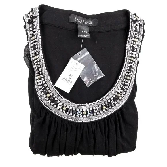 White House Black Market Jewel Neck Chemise Dress - Picture 12 of 12